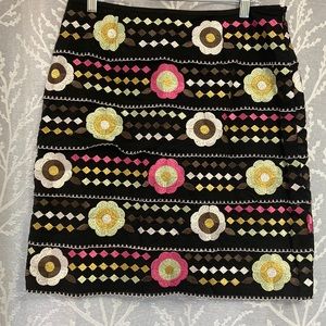 ETCETERA size 8 Layered Flowered Skirt